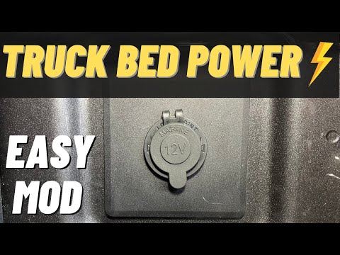 12V POWER Truck Bed Jeep Gladiator Cheap and Easy Mod!