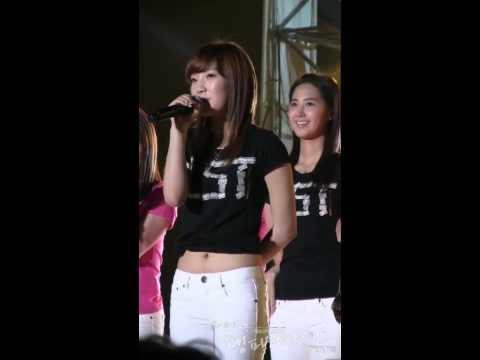 [Fancam] 090522 Taeyeon SNSD - talk
