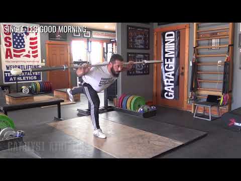 Single Leg Good Morning - Olympic Weightlifting Exercise Library - Catalyst Athletics