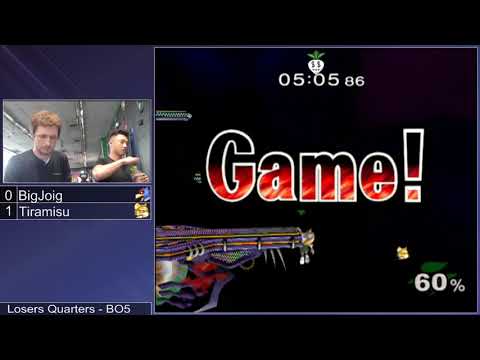 Mass Madness 25 SSBM - BigJoig (Falco) vs. HoG | Tiramisu (Fox) - Melee LQF