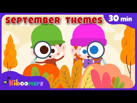 30 Min of Preschool Songs & Themes for September | Apples, Fall, Feelings & Weather Fun!