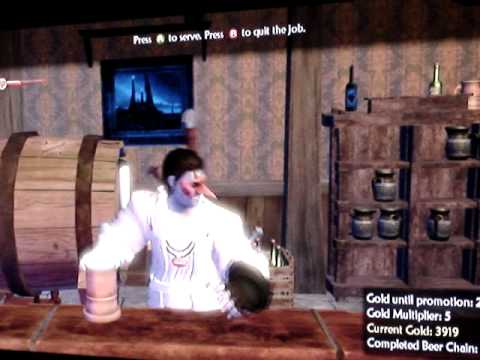 Fable II pt35 - Oakwood bartending