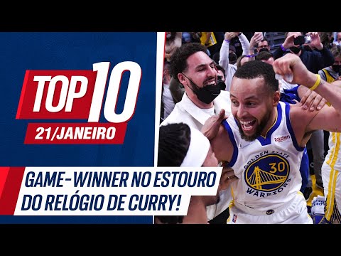 VOCÊ PRECISA VER ESSE GAME-WINNER DO CURRY! - TOP 10 NBA 21/01
