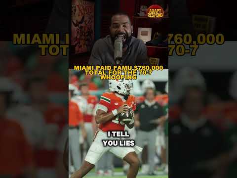 No. 7 Miami paid Florida A&M $760K for 77-7 win