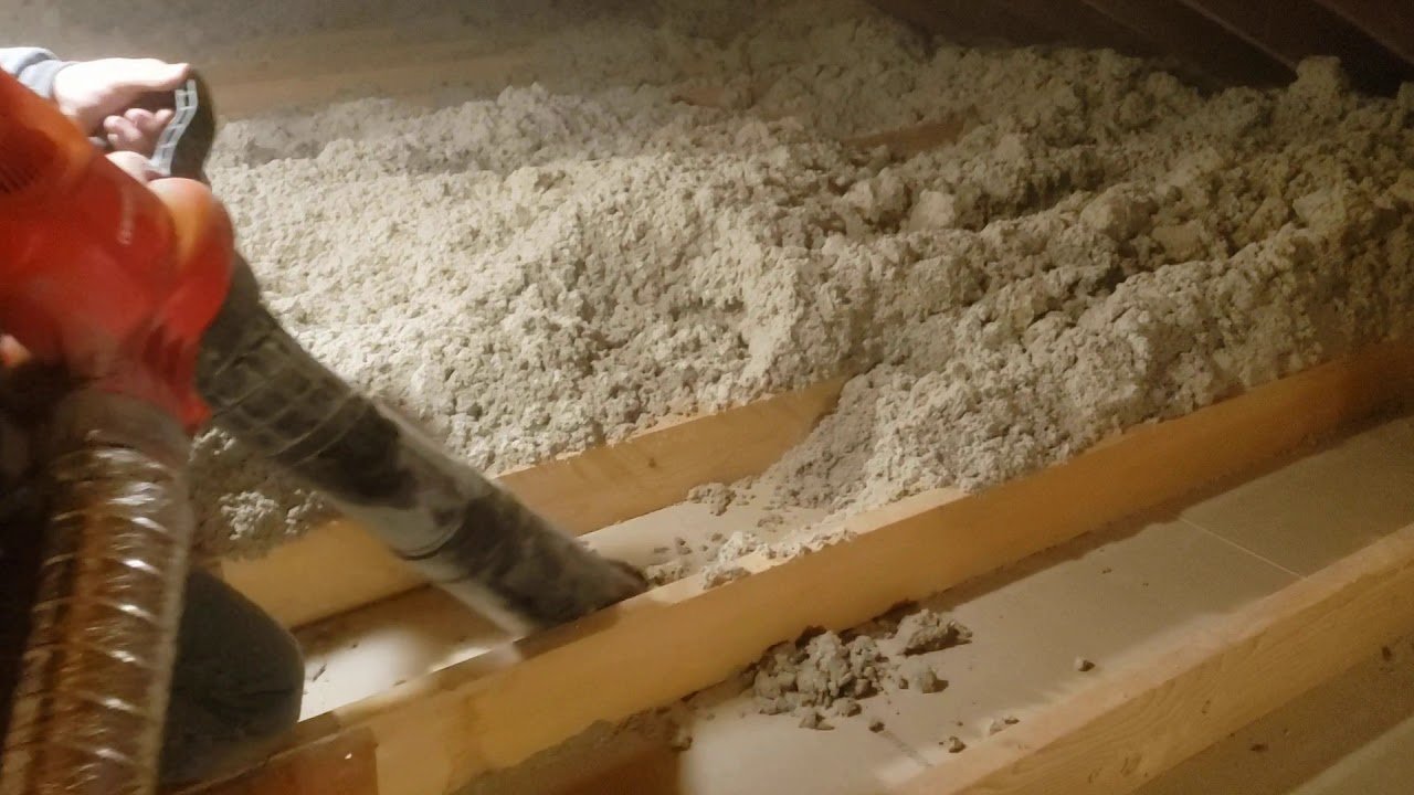 how to remove blown in insulation