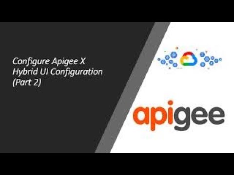 Configure Google Cloud Apigee X Hybrid UI Environment Part 2 Hands On