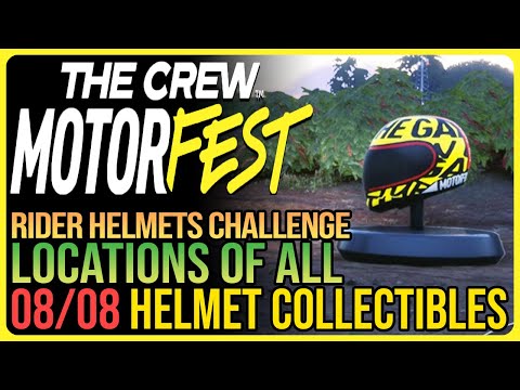 All 8 Helmets Collectibles The Crew Motorfest - Rider Helmets Challenge