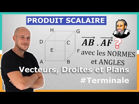 PRODUIT SCALAIRE dans l'Espace avec les LONGUEURS et ANGLE - Exercice Corrigé - Terminale