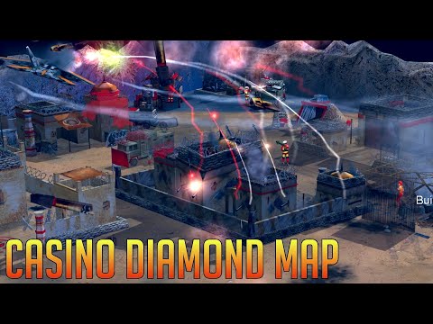 1v1v1v1 Casino Diamond - Stealth - Command & Conquer Generals Zero Hour