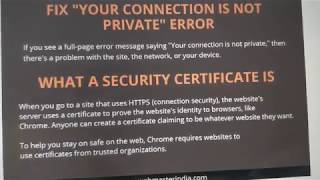 Website Security Checkpoints - Why Do We Need to Install Security Certificate?