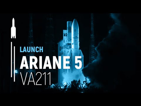 Flight VA211 – Skynet 5D / Mexsat Bicentenario | Ariane 5 Launch | Arianespace