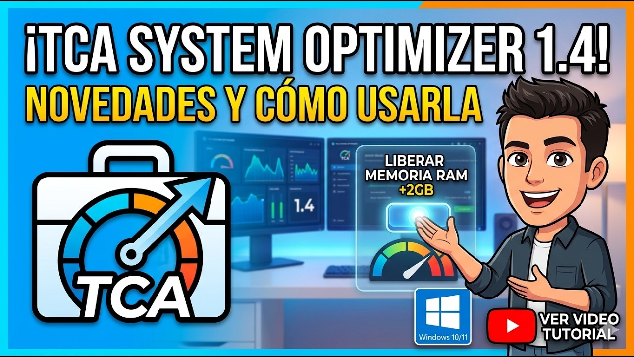 💻 🚀 TCA System Optimizer 1.4! Libera RAM + Certificados y+!