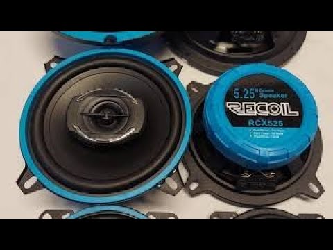 Recoil Audio RCX coaxial speakers, 6.5", 5.25" & 4"