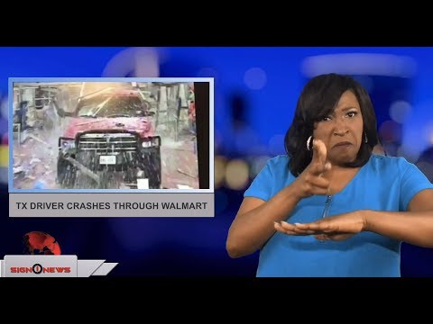 TX driver crashes through Walmart (ASL - 6.29.18)