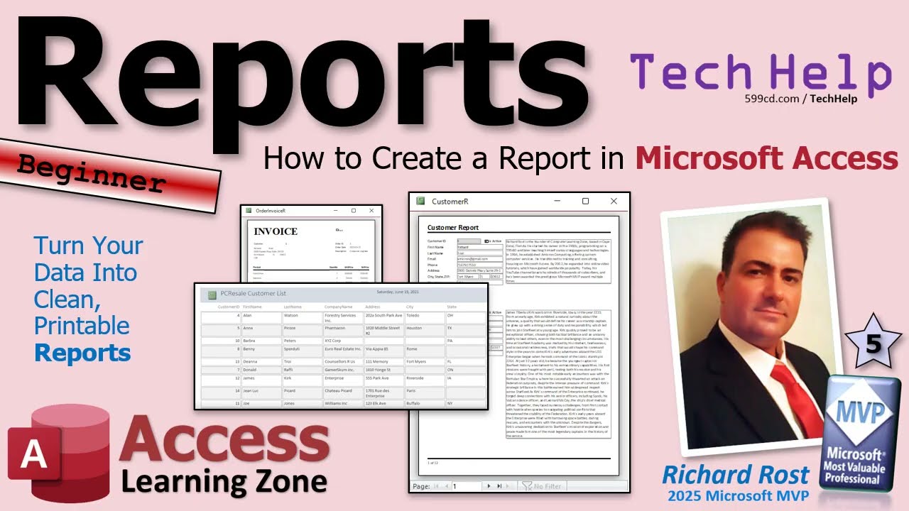 How to Create a Report in Microsoft Access Step-by-Step Beginner Tutorial