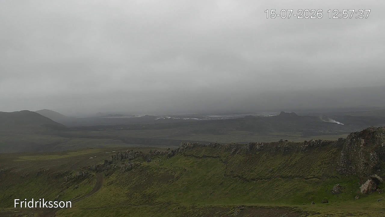 Live webcam view of Þorbjörn Volcanic Eruption View
