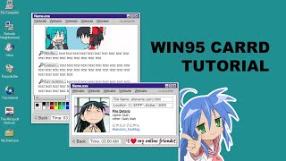 🌐 windows95 themed interactive carrd ★ tutorial