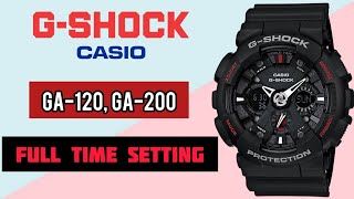 Video thumbnail for How To Setting Time G Shock GA-120 | G Shock GA-200 Time Setting by SolimBD