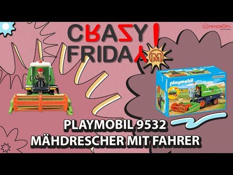 Playmobil 9532 Mähdrescher | Mandrops AG | #mandrop #playmobil #playmobilvideos #mähdrescher