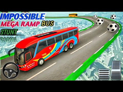 Mega Ramp Bus Stunt Racing Simulator 3D Gameplay | Bus Jumping Game 2021 Android Gameplay 💥💥💥💥💞