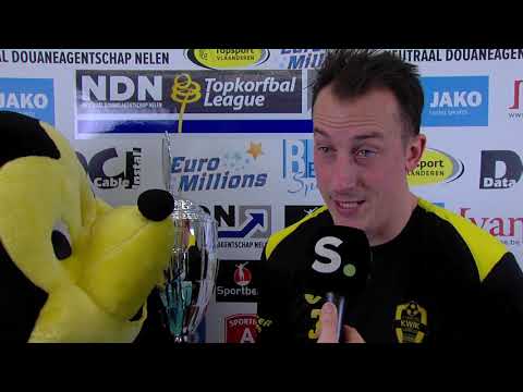 Yannick Wauters na winst met Kwik vs AKC Luma halve finale zaalcompetitie