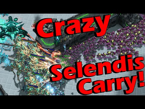 Selendis Destroys The Entire Zerg Team Solo! Kerrigan Survival SC2