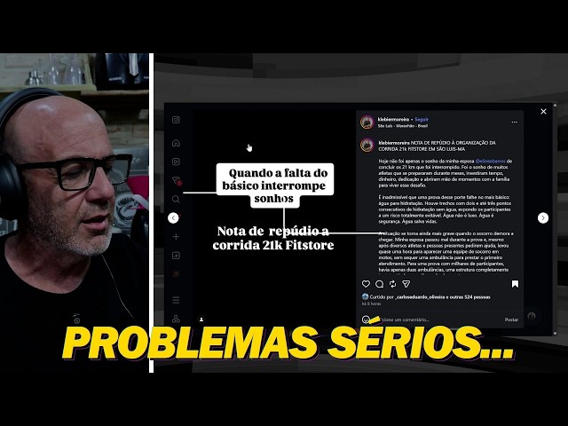 FALTA DE ÁGUA e falhas graves em DUAS provas