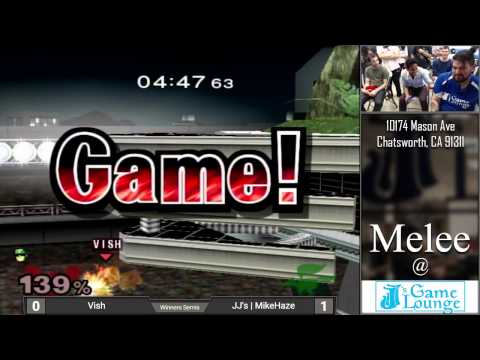 Melee at JJ's 16 - [62-bit] Vish (Falcon) vs. JJ's | MikeHaze (Fox) - Winners Semis - Singles