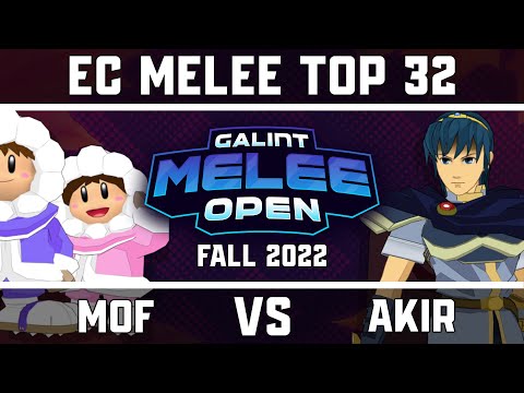 MOF (Ice Climbers) vs Akir (Marth) - East Coast Melee Top 32 - GMO Fall '22