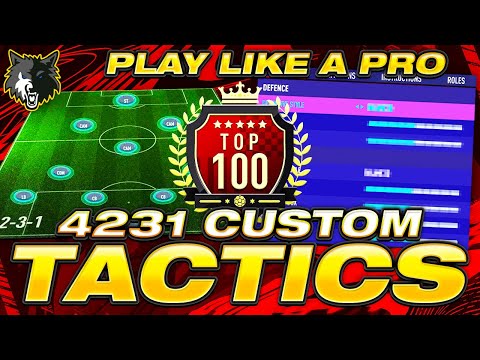 BEST FIFA 21 30-0 4231 CUSTOM TACTICS FIFA 21 ULTIMATE TEAM TOP 100 CUSTOM TACTICS - HOW TO USE 4231