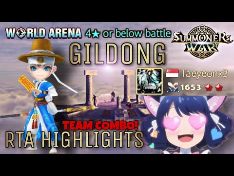 Gildong Team Combo in World Arena - Summoners War