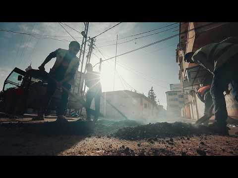 بلدية غزة تنجز أعمال صيانة حفر شارع يافا بحي التفاح شرق مدينة غزة