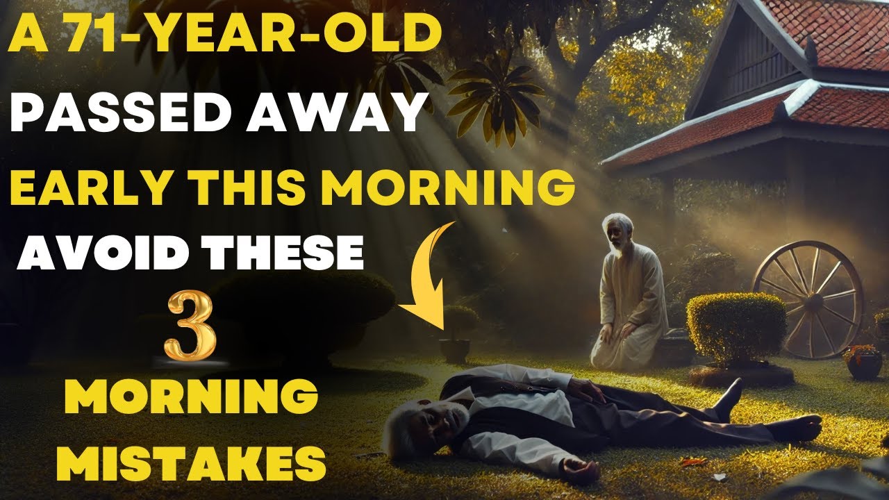 A 71-year-old man passed away early this morning. At the age of 70,remember three things not to do.