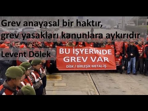 Grev anayasal bir haktır, grev yasakları yasadışıdır - Levent Dölek