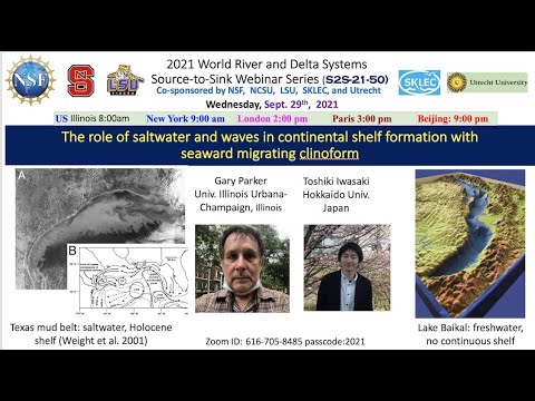 S2S21-50 The role of saltwater and waves in continental shelf formation (Gary Parker, 9/29/21)