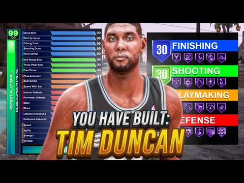 This TIM DUNCAN  Build is INSANE on NBA 2K25