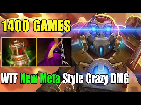 1400 Games Offlane [Clockwerk] New Meta Build Urn2 + Veil Discord Crazy Magic Damage (FullGame 7.24)