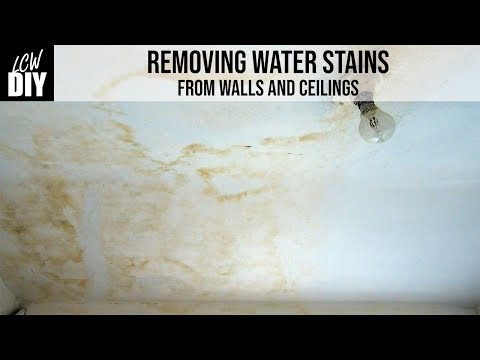 How to Remove Water Stains On Ceiling and Walls - DIY Vlog #9