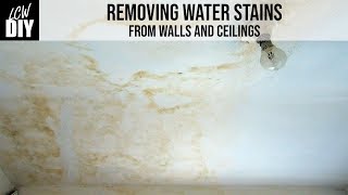 How to Remove Water Stains On Ceiling and Walls - DIY Vlog #9