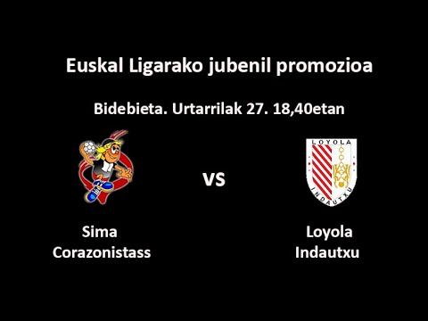 Sima Corazonistas vs Loyola Indautxu. Jubenil mutilak
