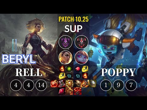 DWG BeryL Rell vs Poppy Sup - KR Patch 10.25
