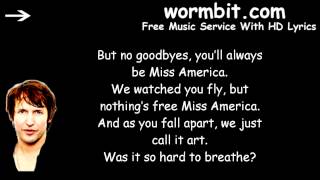 James Blunt - Miss America  [LYRICS]