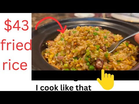 Boss Chef JC love and cook like $46 high-end fried rice