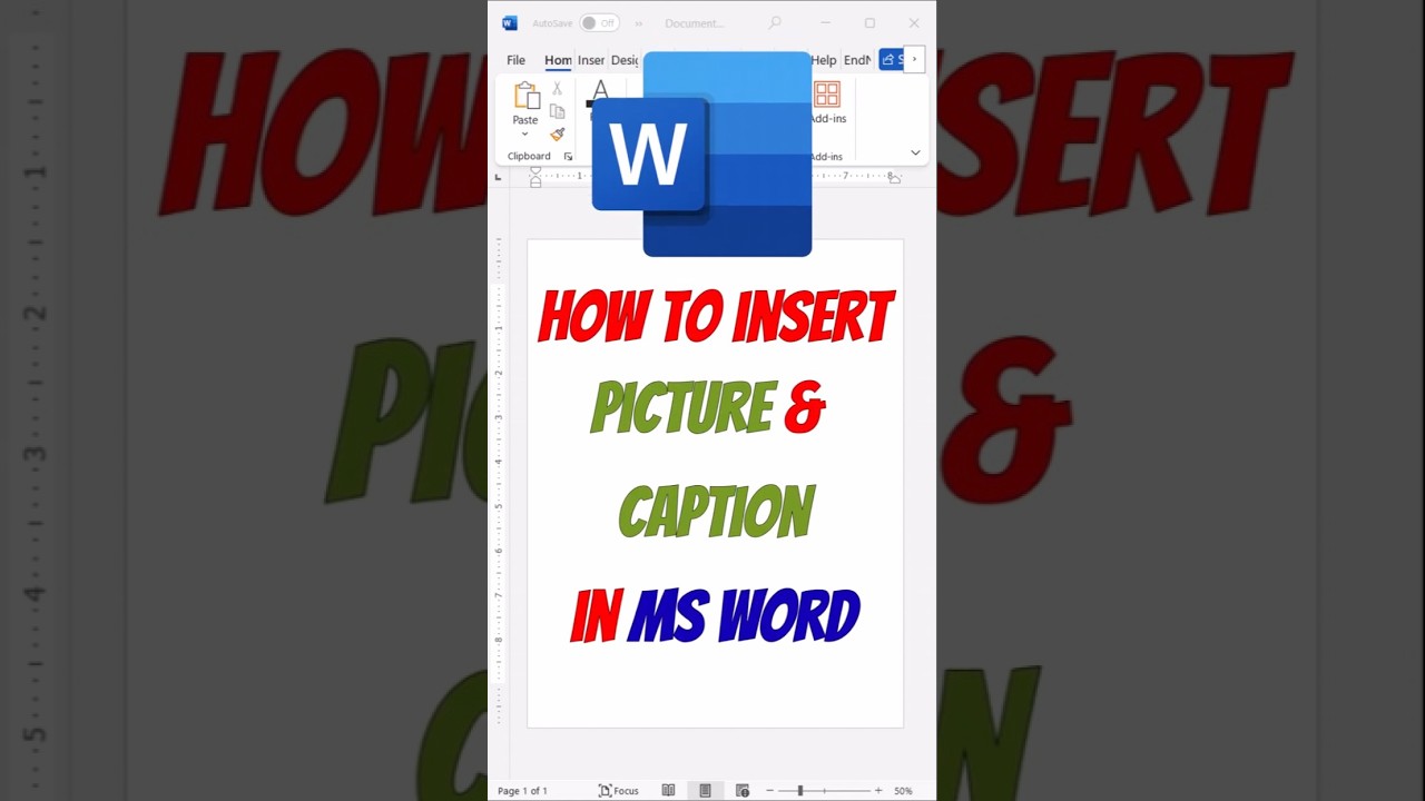 How to Insert Picture & Caption in MS Word (Secret Trick & Hack) #shorts #msword #tech