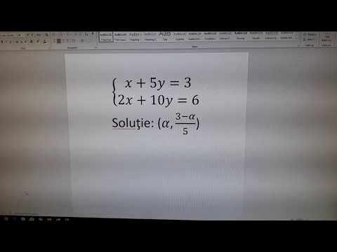 Interpretarea geometrică a soluțiilor unui sistem compatibil nedeterminat