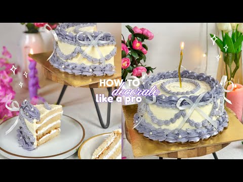 How to decorate cakes like a pro | Bakery style cake- A COMPLETE GUIDE