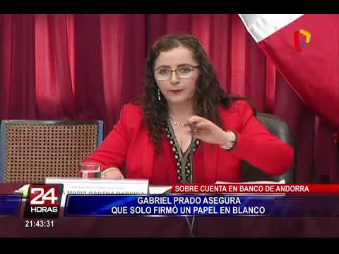 Gabriel Prado admite que su firma es la del documento del banco de Andorra