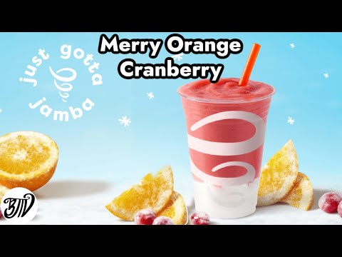 Merry Orange Cranberry Smoothie @Jamba Juice || Drive Thru Thursday