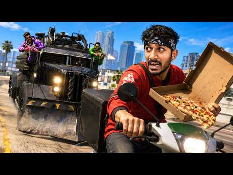 Hunters vs Pizza Delivery Boy - GTA 5 Challenge!