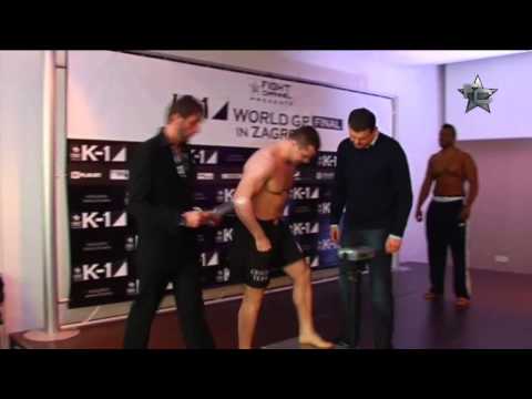 Official Weigh-In for K-1 World GP Final in Zagreb